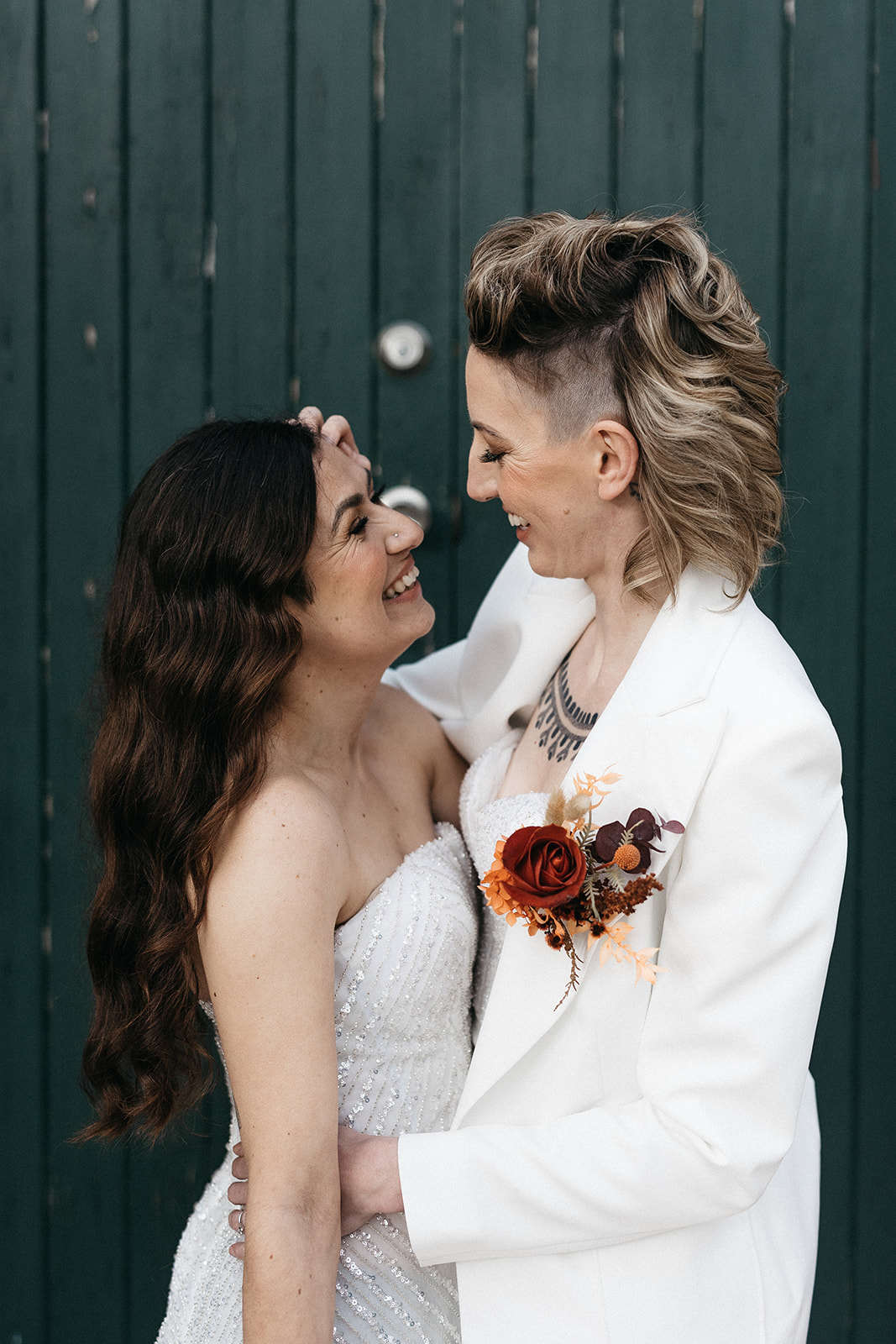 two women so happy after finally getting married 