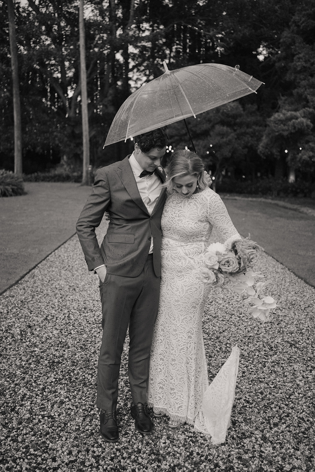 A rainy wedding day at  Gabbinbar Homestead toowoomba