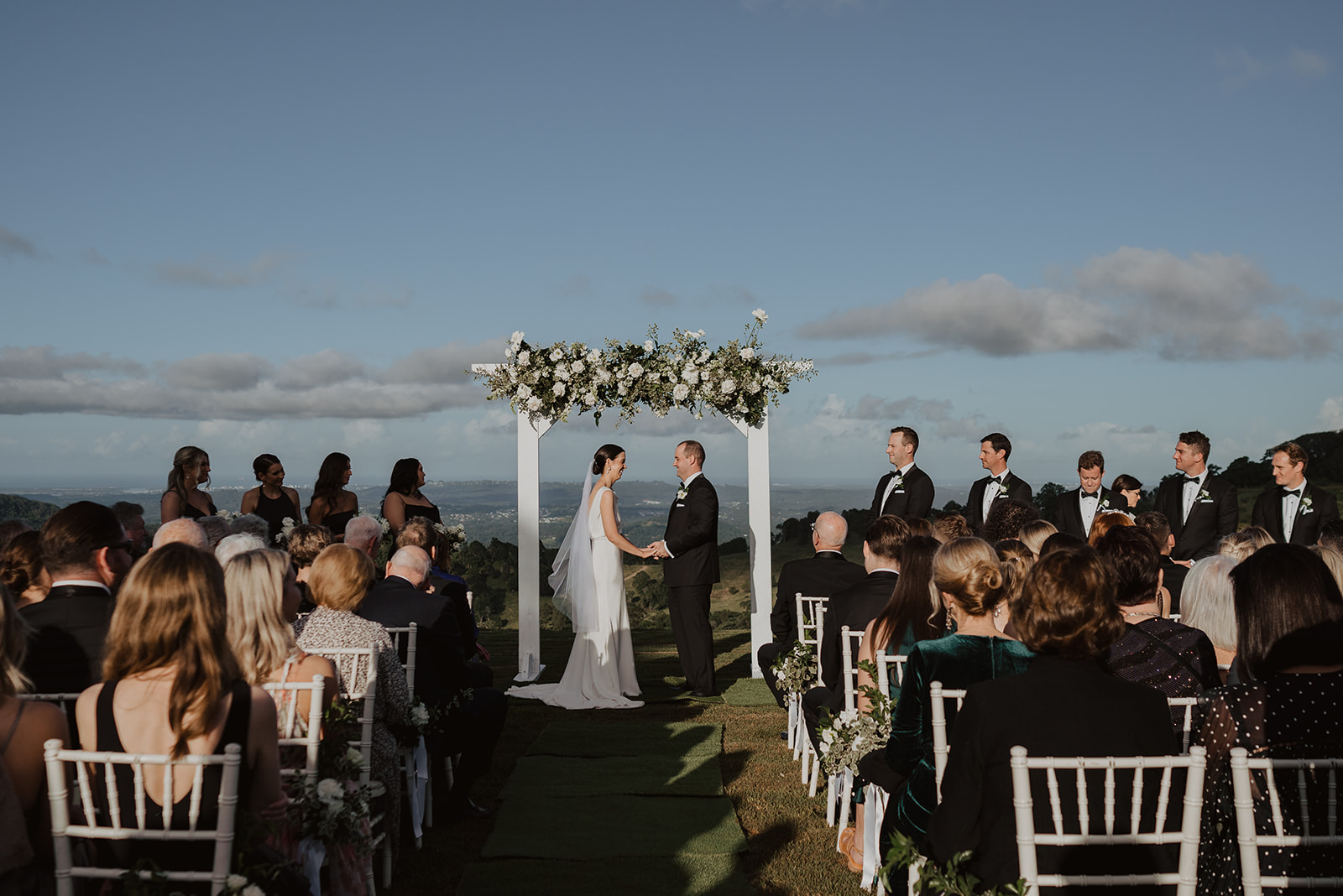 Flaxton Gardens wedding ceremony on the Sunshine Coast Hinterland 