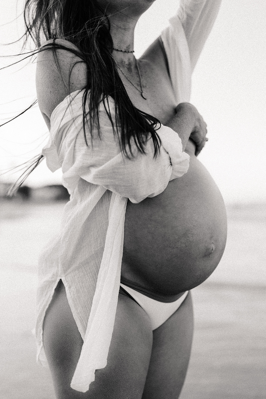 A Gold Coast Family welcoming baby number 3 with a maternity session on the beach