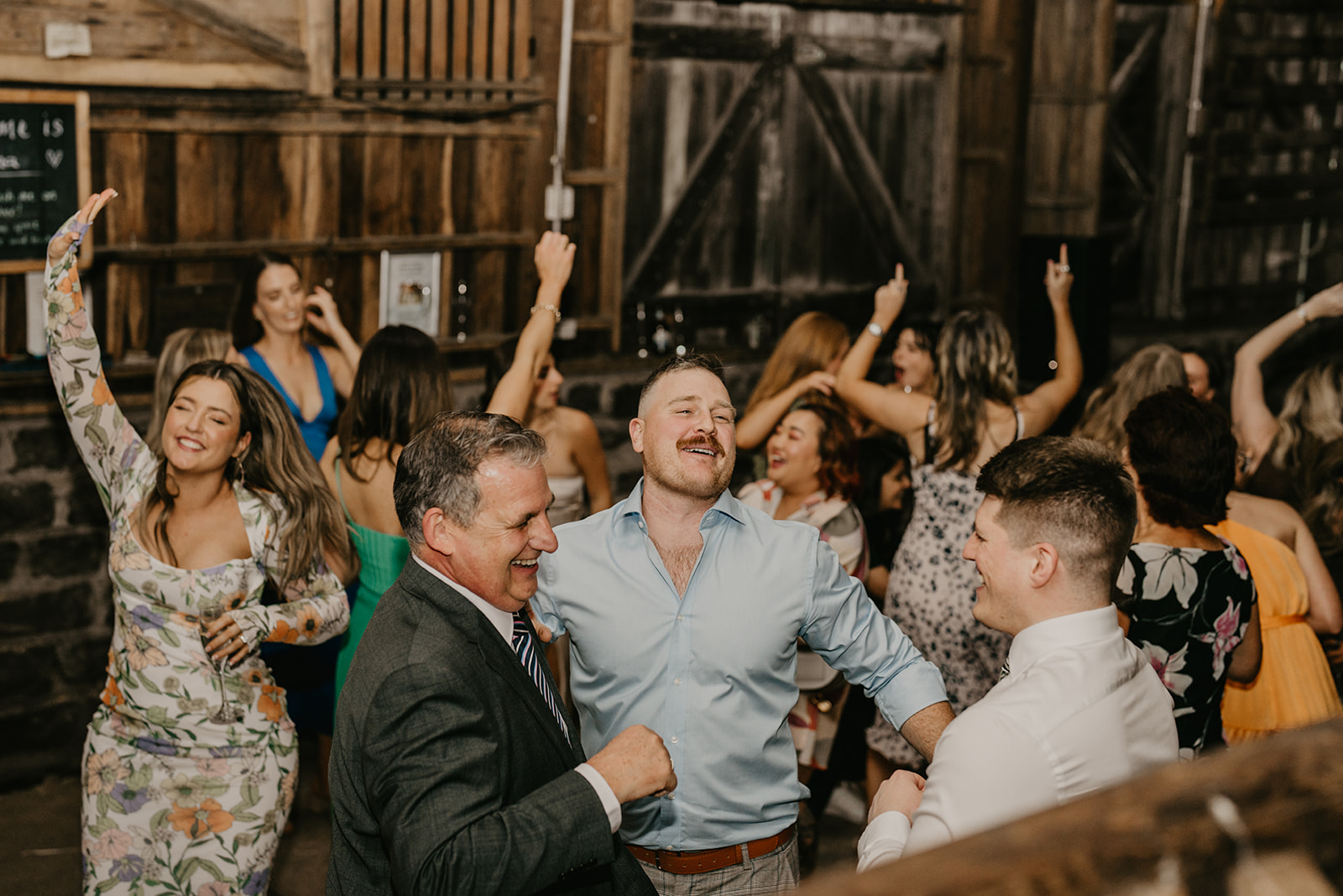 Candid wedding party captures by the berhardts at Collingwood children's farm wedding photography