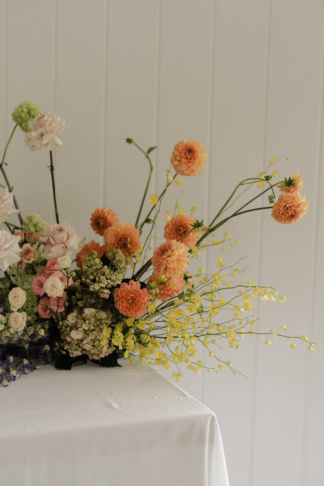 Summergrove Estate Wedding photography Reception bright florals decor