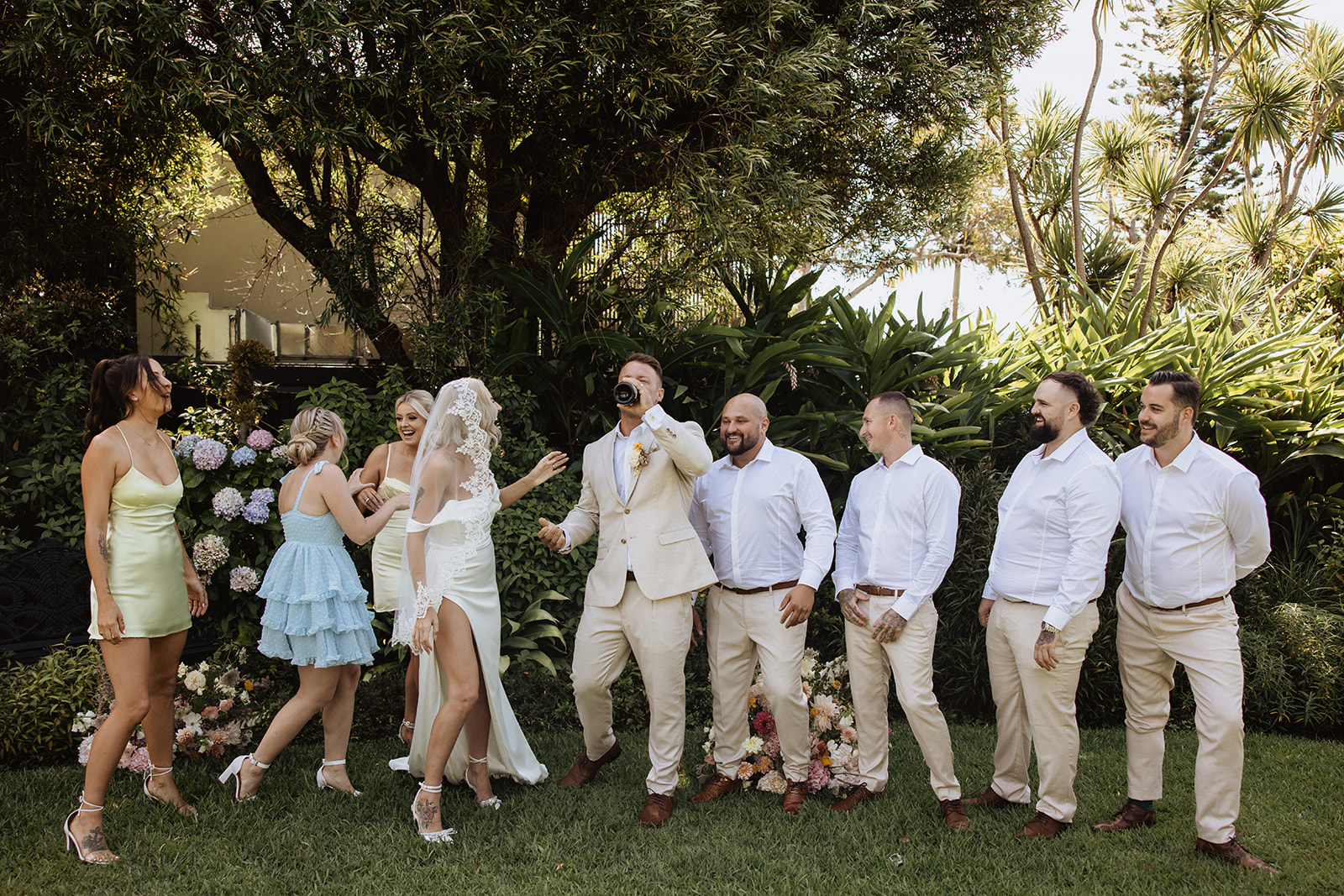Bridal Party at the Wedding in Lindesay House, Darling Point New South Wales