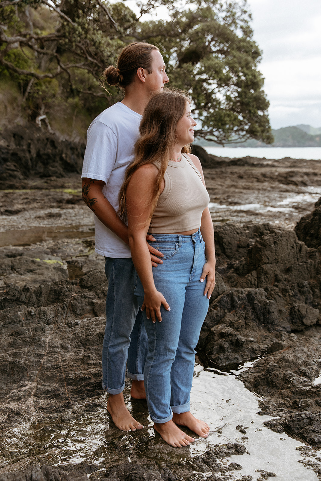 Engagement Photoshoot at Whale Bay Matapouri