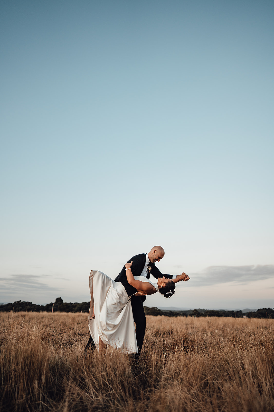 Dancing on your wedding day during sunset could not be better. This was captured at The farm in Yarra Valley by Michael 