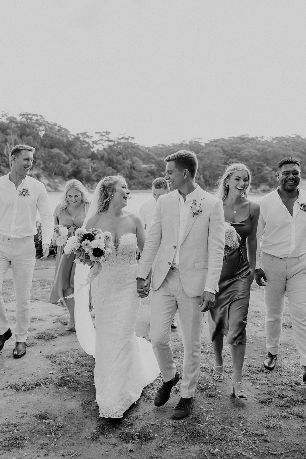Bridal Party at the Wedding in The Cove Jervis Bay