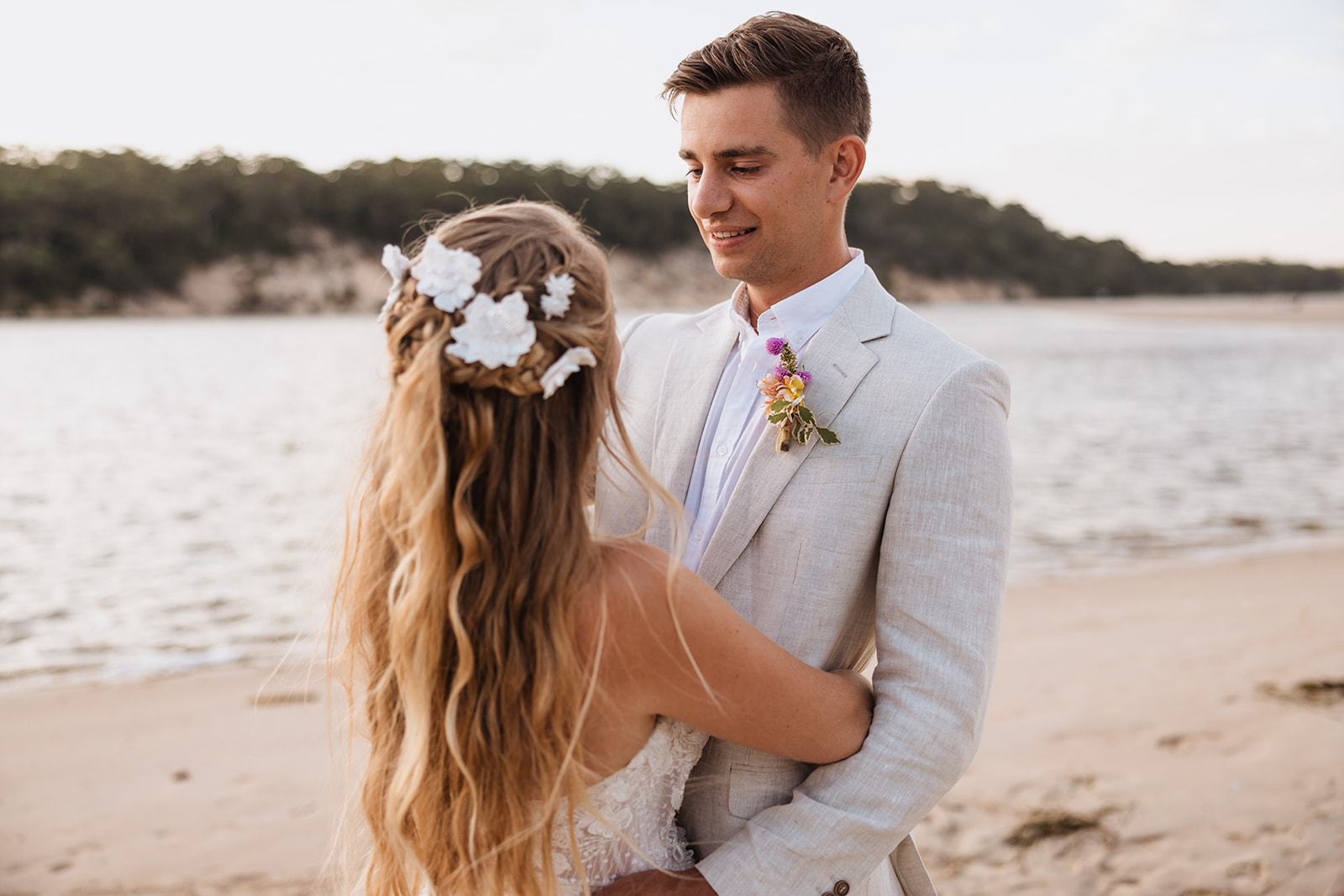Bridal Portraits at the Wedding in The Cove Jervis Bay