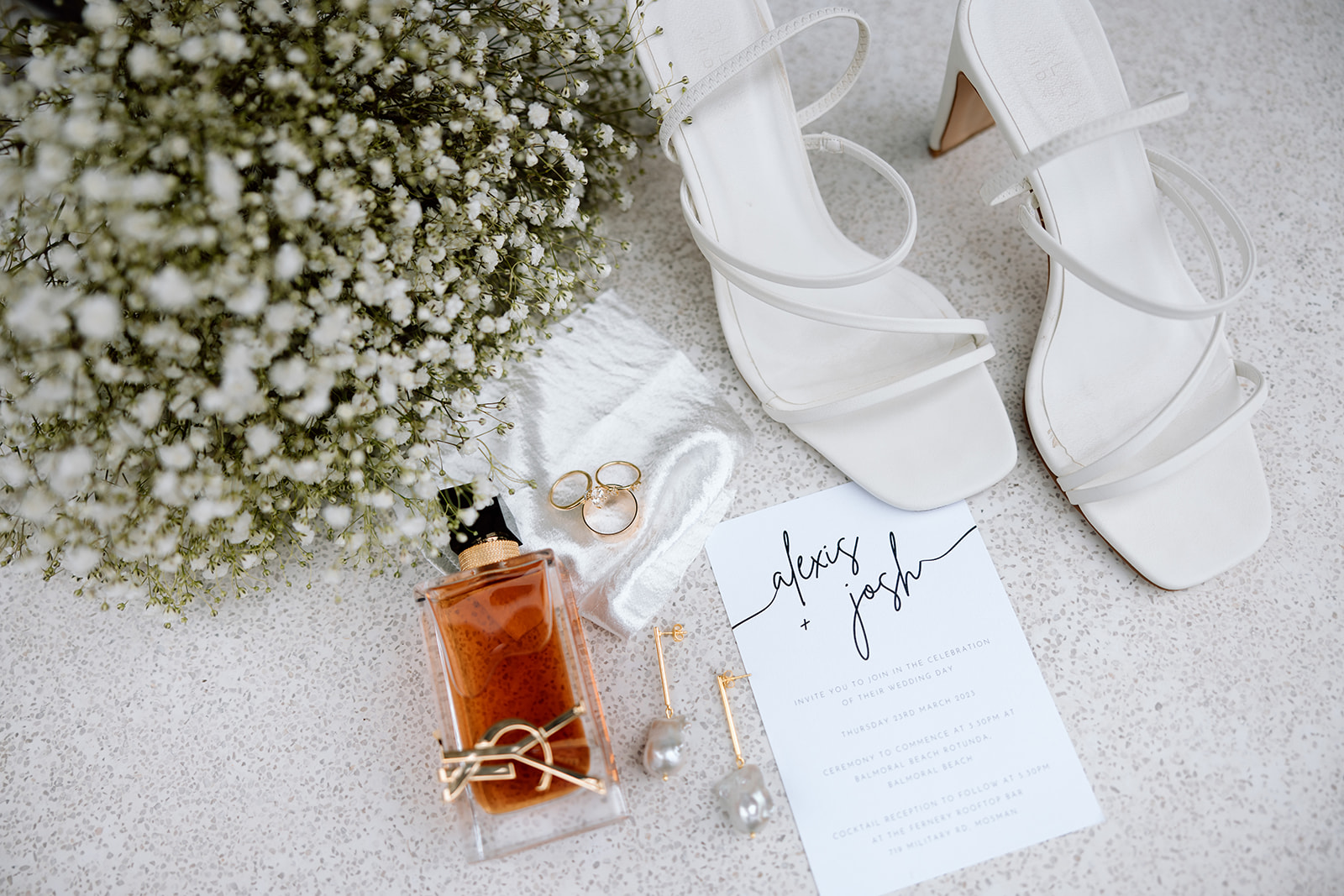 Bridal details at the wedding in The Fernery Mosman