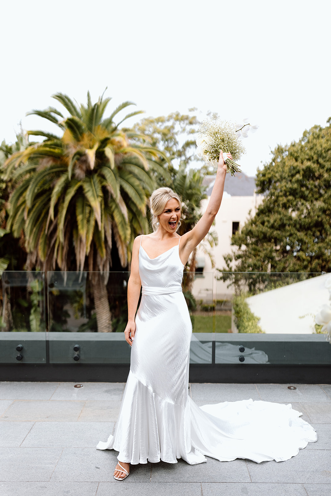 Portraits of the bride at the wedding in The Fernery Mosman