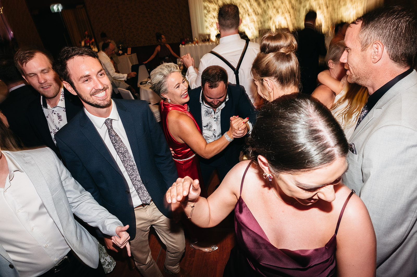Bride and Groom dancing with guests at the Shangri-La in Cairns