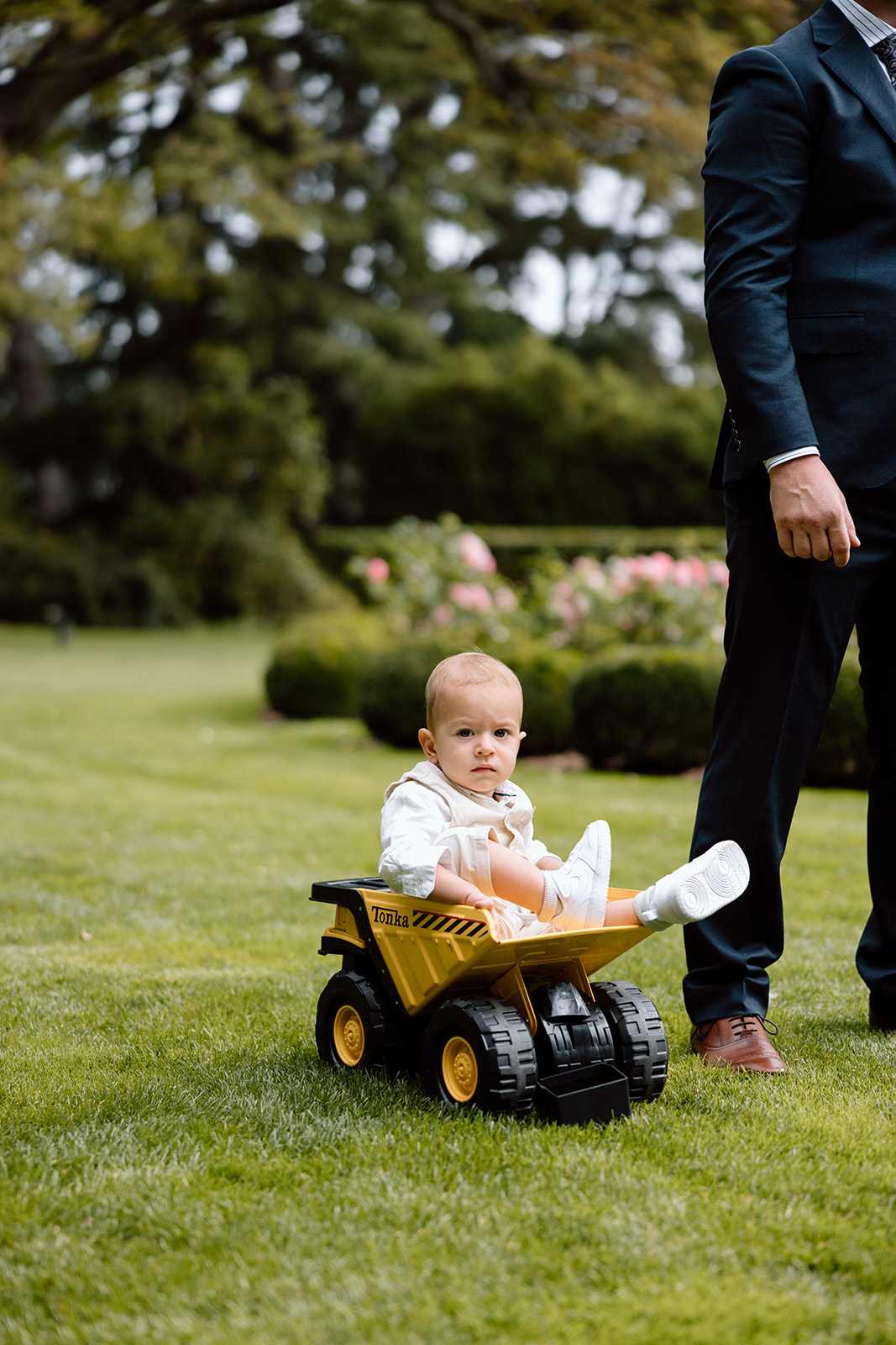 Little groom at the wedding ceremony in the Southern Highlands Bendooley Estate