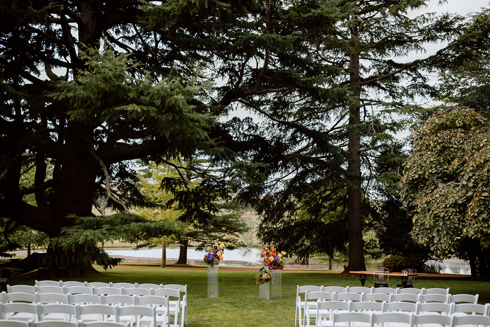 Wedding ceremony details at the wedding in the Southern Highlands Bendooley Estate