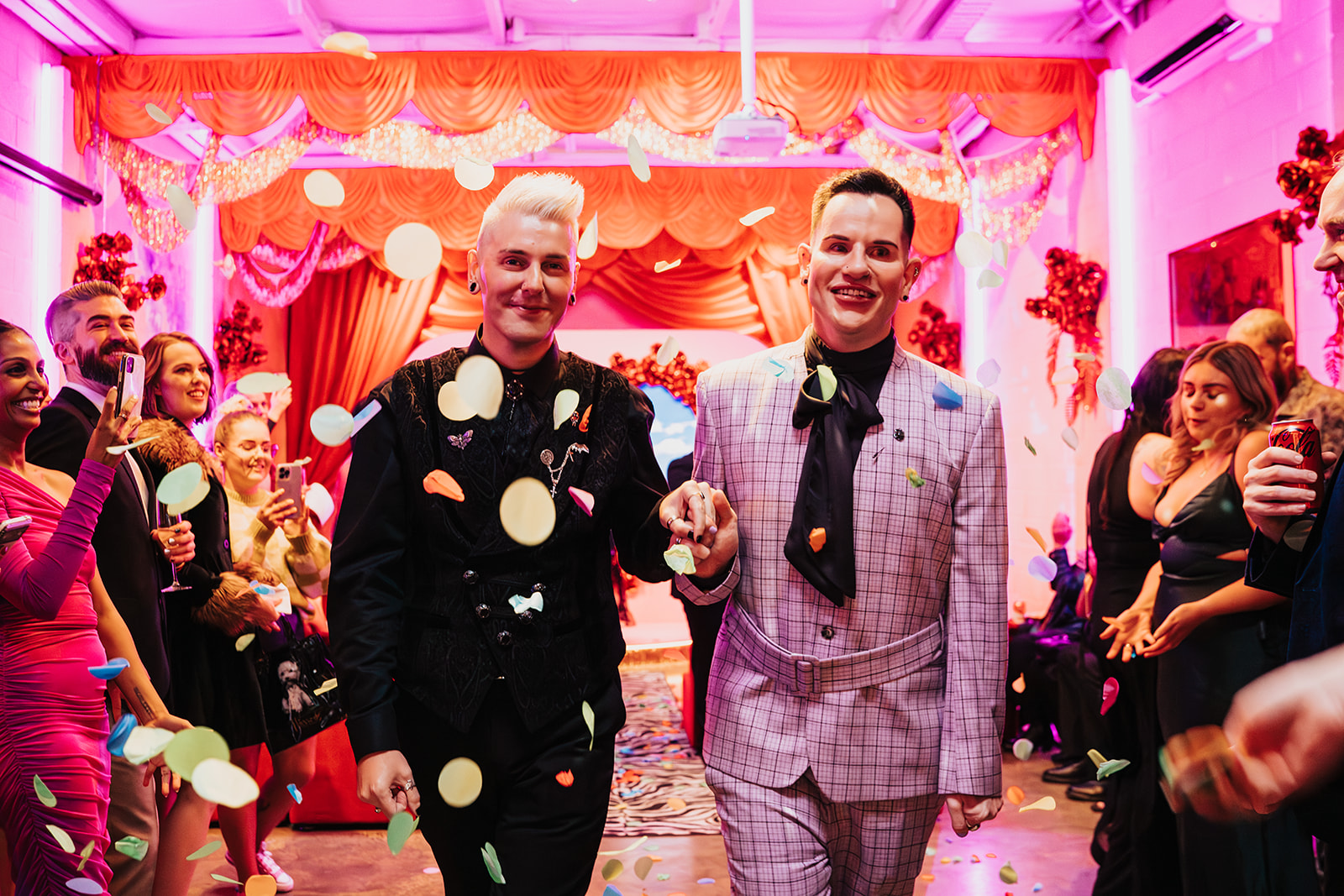Alternative Melbourne wedding at altar electric - Photography by Hey Babe Photography