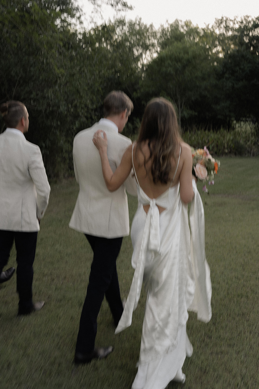 Brisbane editorial backyard wedding photography, candids of Couple 