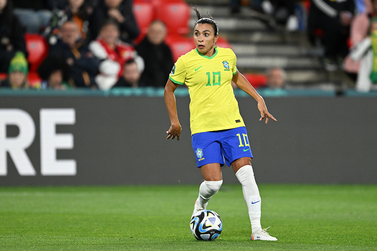 Brazilian record breaking female footballer Marta is pictured during the FIFA Women's World Cup Australia & NZ 2023.