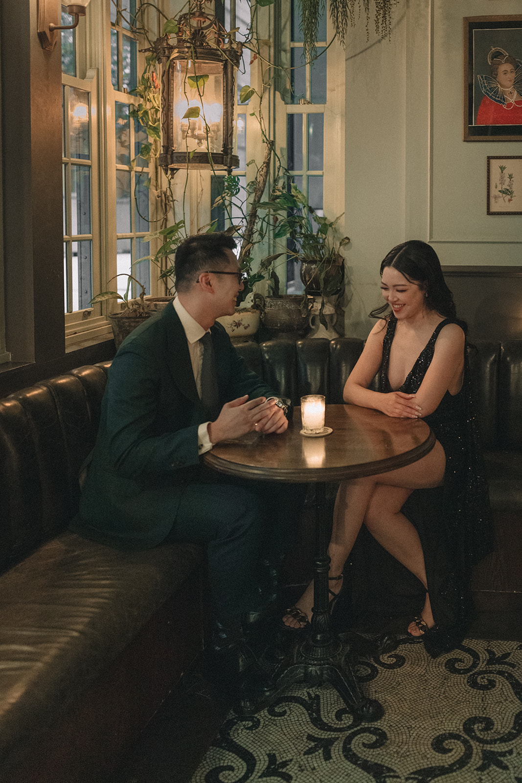 Old Hollywood glamour Chic Kittyhawk wedding date night Engagement Couple session Akaness Sharks Photo