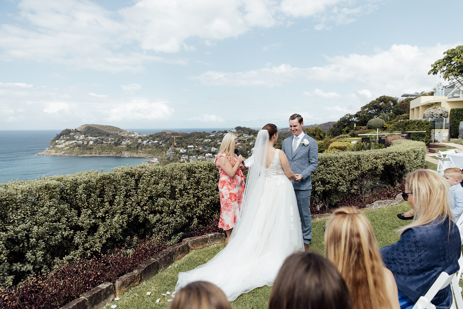 A wedding ceremony at Jonah's whale beach