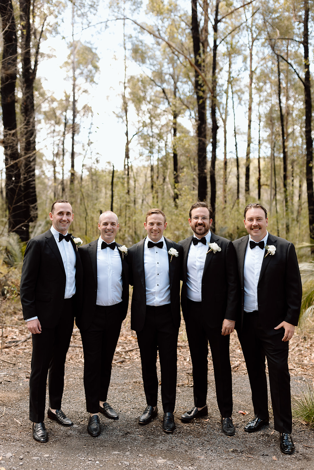 Groom with his groomsmen at the wedding in the South Coast The Jackson Ranch