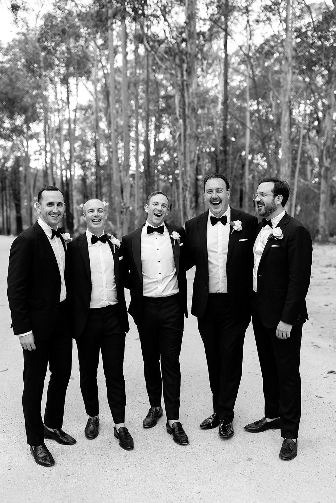 Groom with his groomsmen at the wedding in the South Coast The Jackson Ranch