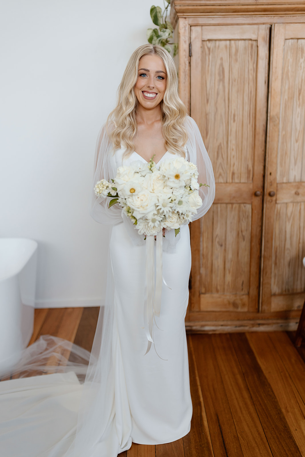 Bride portraits at the wedding in the South Coast Bawley Vale Estate