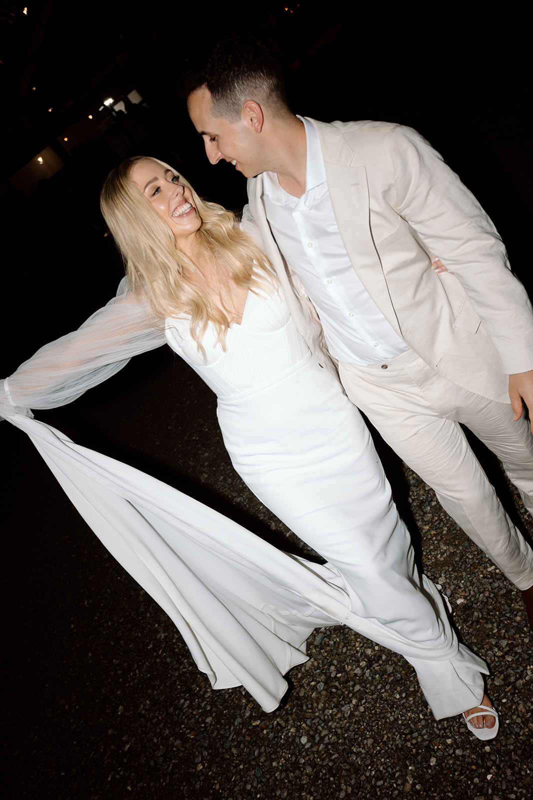 Couple after party portraits at the wedding in the South Coast Bawley Vale Estate