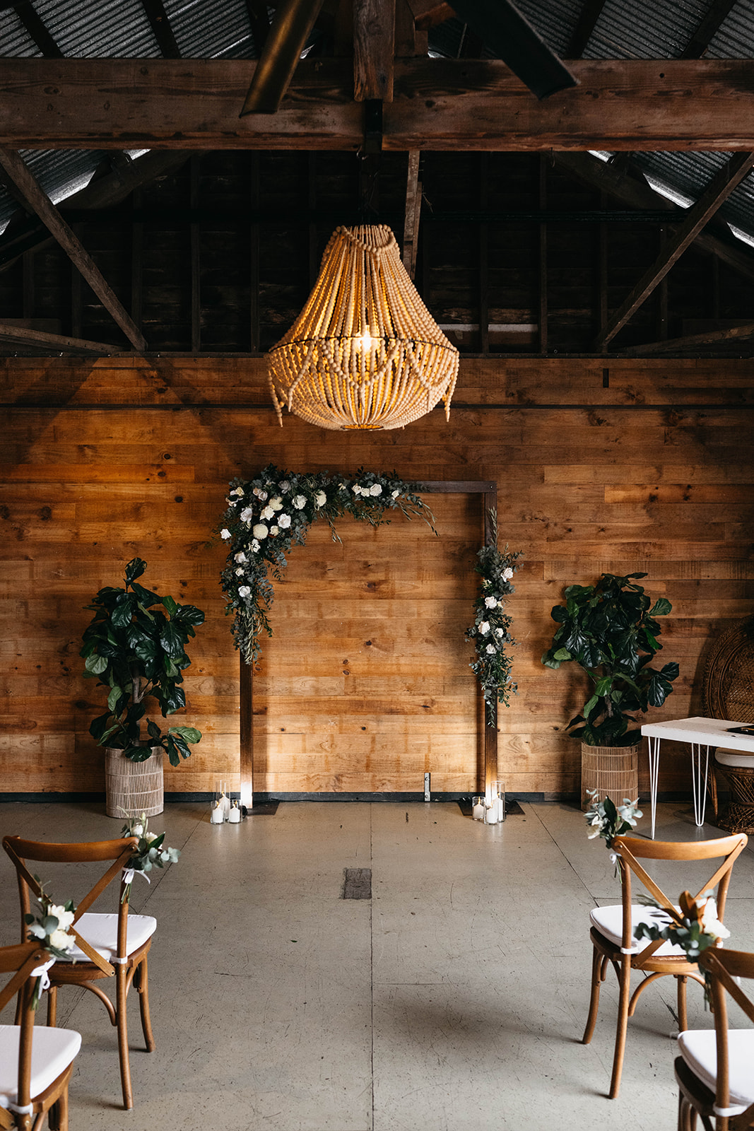 Ceremony styling in Sugar wharf Port Doulges