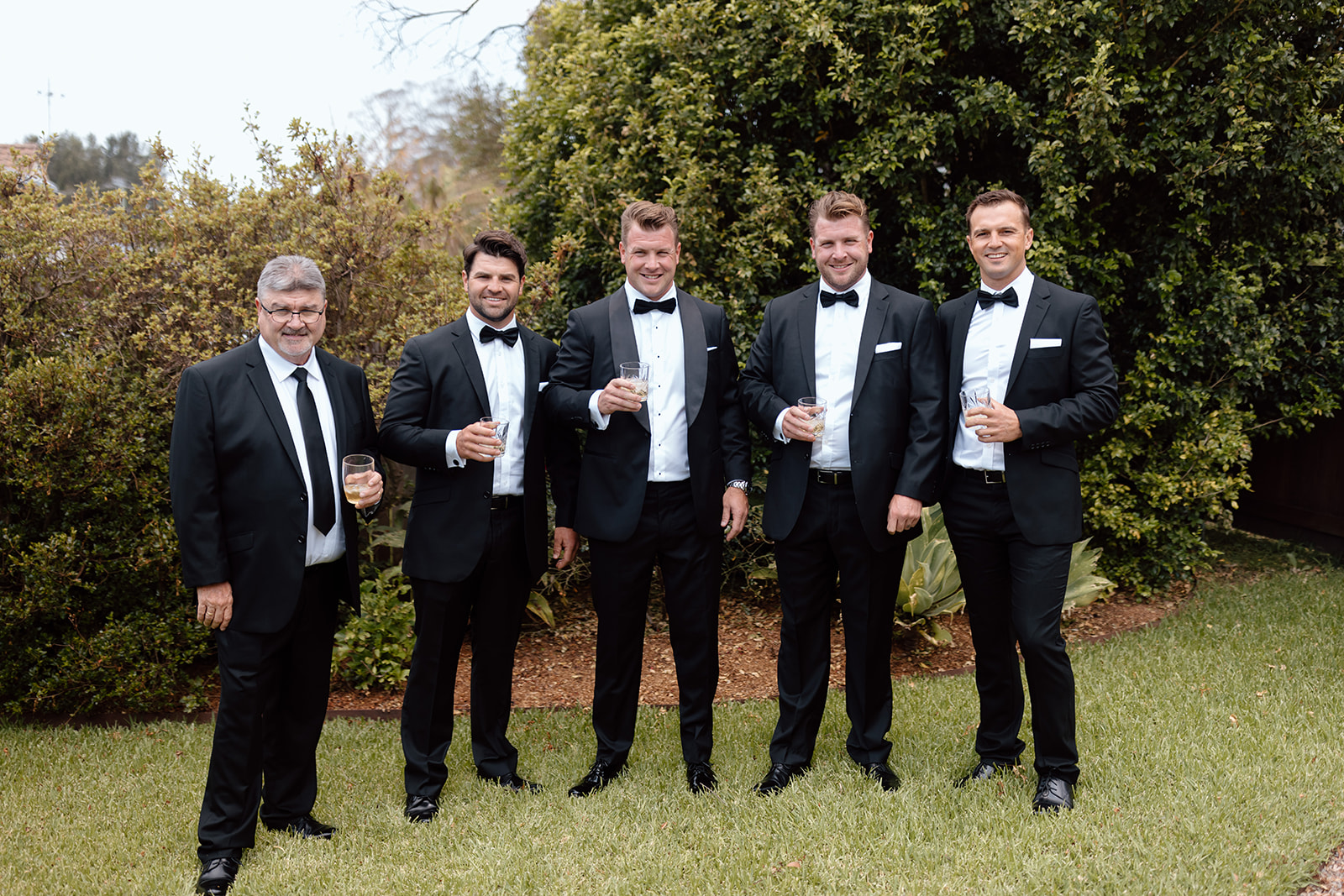 Groom and groomsmen at the wedding in the South Coast The Homestead Berry