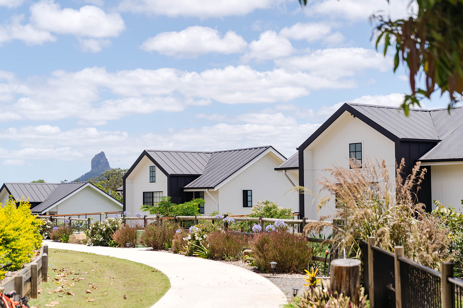 Breathtaking views of Glass House Mountains from Seven Peaks Farm Stay - ideal for a Sunshine Coast wedding