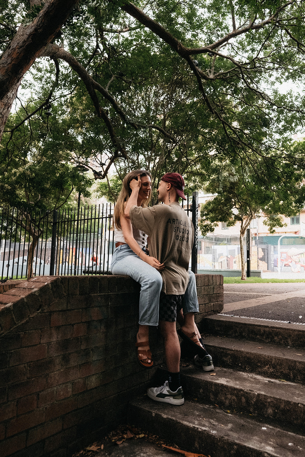 engagement session in sydney with couple