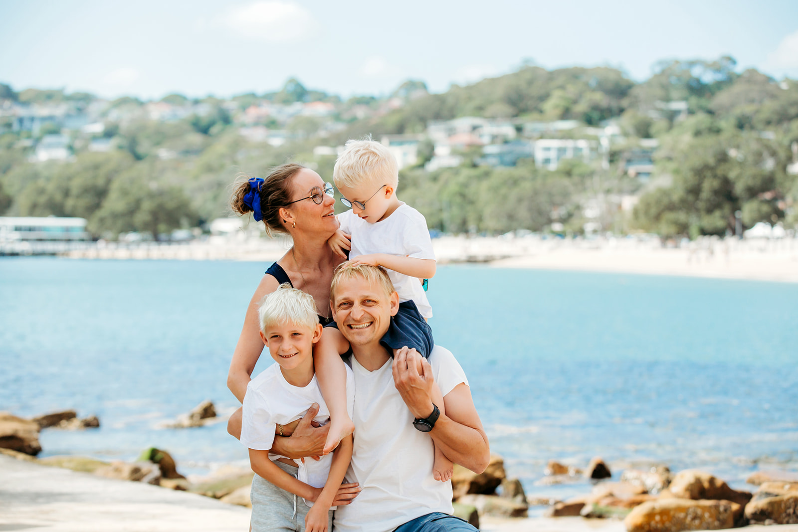 family picture Sydney beach