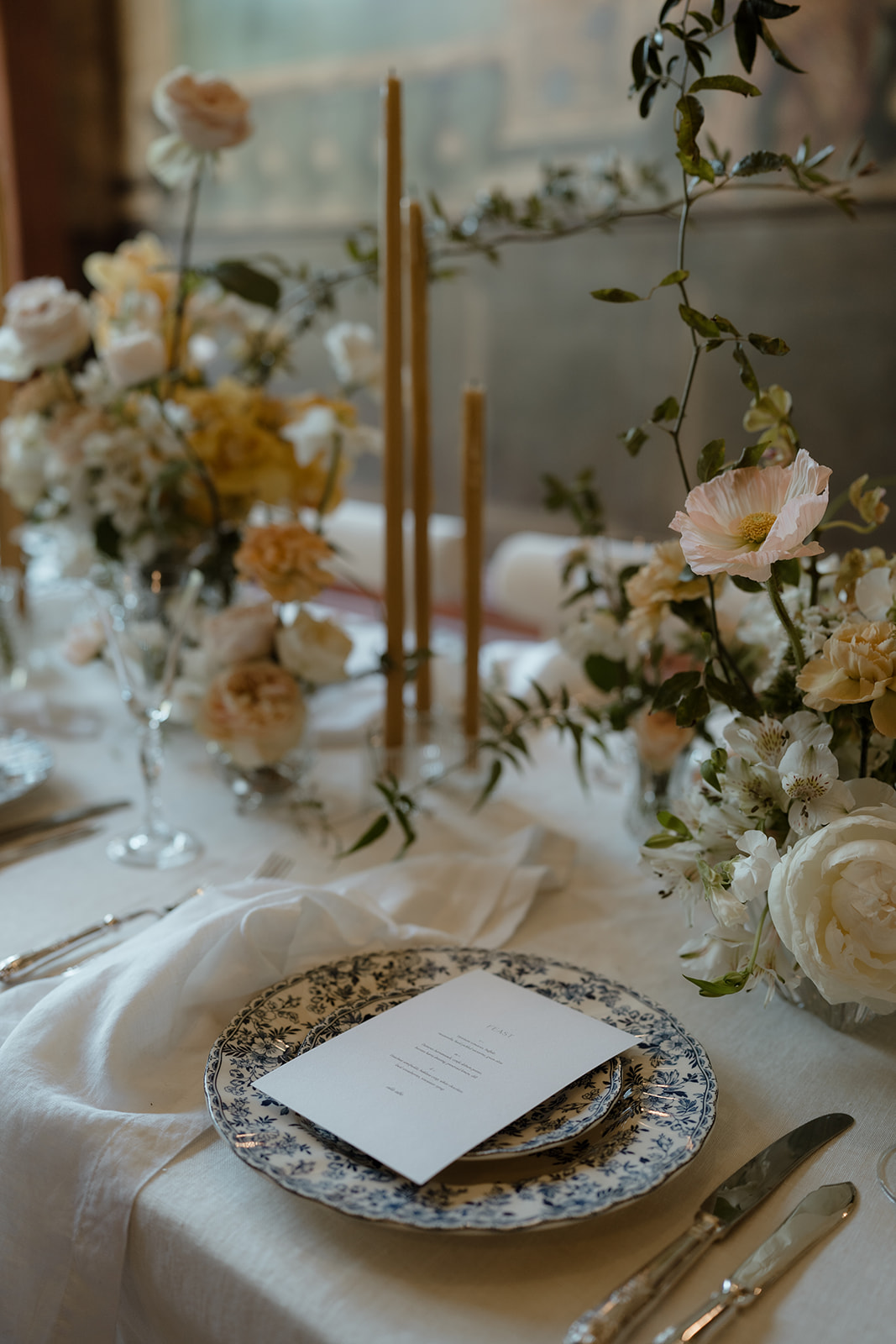 Luxury Wedding Table Setting at Villa Alba Museum