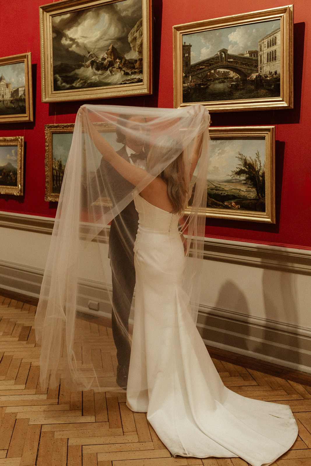 Contemporary Artistic Sydney Art Gallery Wedding Bridal Portrait Akaness Sharks Photo
